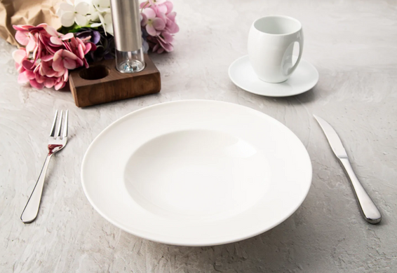 Набор с 4 тарелок для пасты Güral Gastro 26 см белые фото