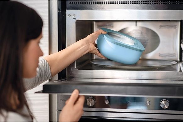 Харчовий контейнер Guzzini Kitchen Active Design 450 мл блакитний фото