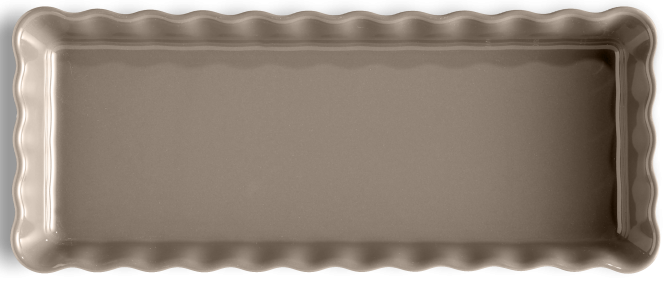 Форма для пирога Emile Henry 15х36 см керамічна вузька коричнева фото