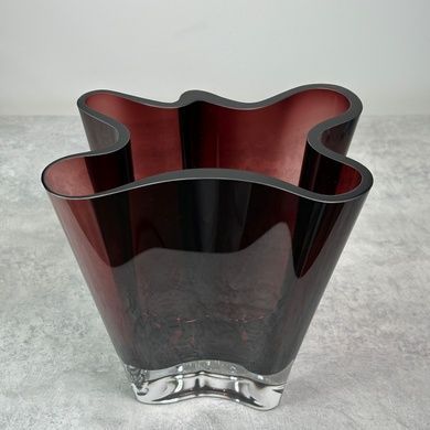 Ваза Rosenthal Flux 26 см бордова фото