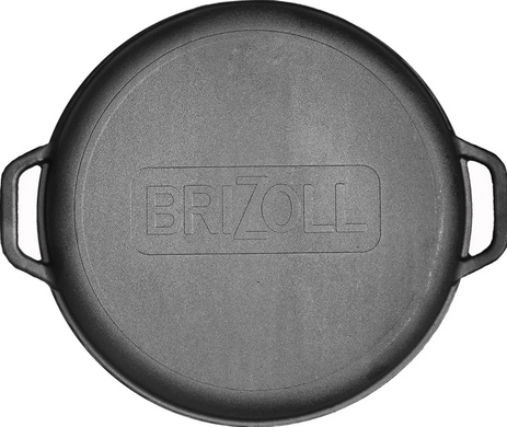 Казан азіатський Brizoll "Азія" 10 л чавунний з кришкою-сковорідкою фото