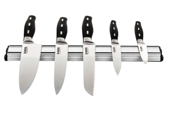 Набір ножів Vinzer Tiger 6 предметів чорні фото