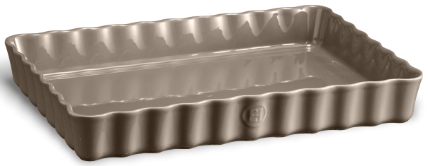 Форма для пирога Emile Henry 24х34 см керамическая широкая коричневая фото