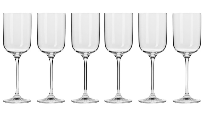 Набор из 6 бокалов для белого вина 270 мл Krosno Glamour фото