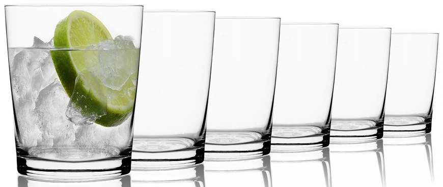 Набір склянок для води Krosno Pure 6 шт 250 мл низькі фото