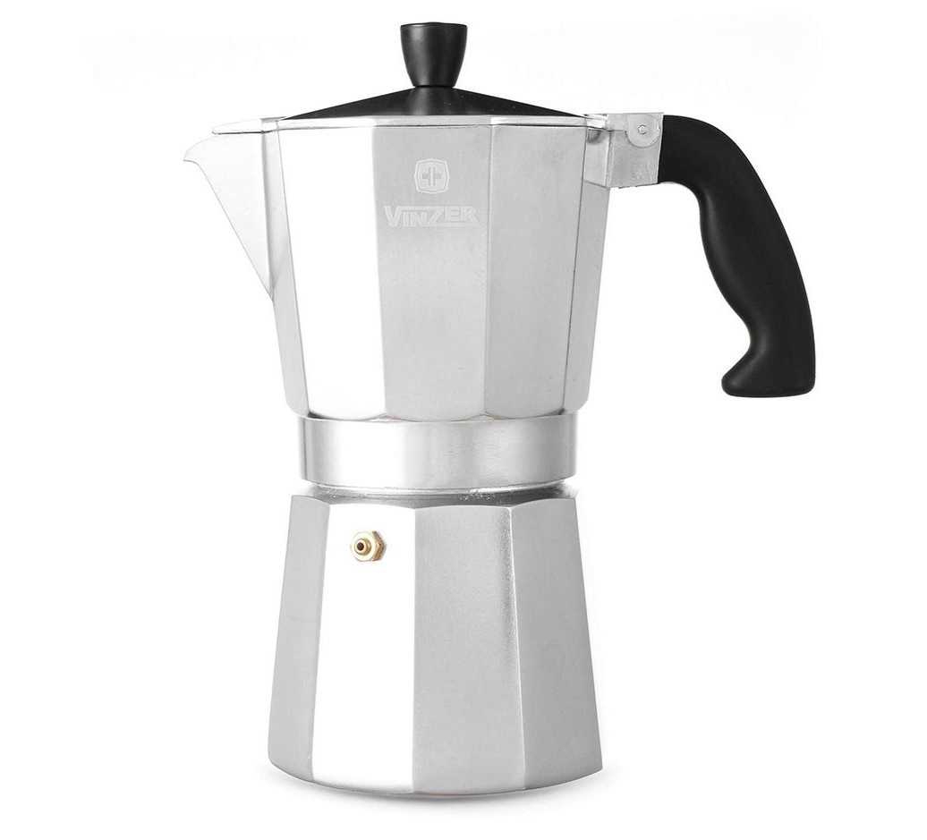 Гейзерна кавоварка 240 мл Vinzer Moka Espresso на 6 чашок фото