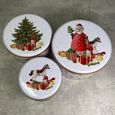 Набор из 3 банок для печенья Villeroy & Boch Winter Collage фото