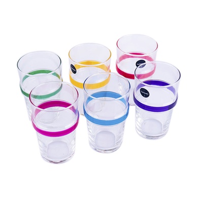 Набір склянок для води Luminarc Rainbow Arcobate 6 шт. 320 мл, високі фото