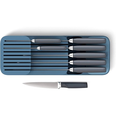 Подставка для ножей Joseph Joseph DrawerStore 39,5 см синяя фото