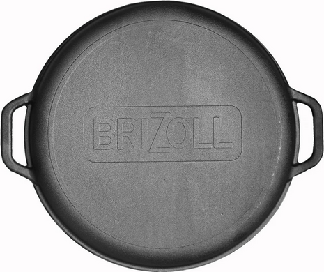 Казан азіатський Brizoll "Азія" 8 л чавунний з кришкою-сковорідкою фото