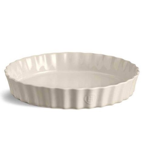 Форма для пирогов и киша Emile Henry Ovenware 32 см белая фото