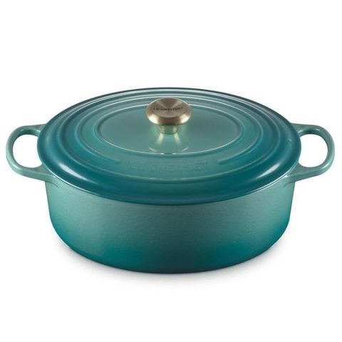 Кастрюля Le Creuset Signature Bleu Riviera 4,7 л овальная фото