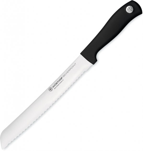 Нож для хлеба Wüsthof Silverpoint 20 см черный фото