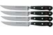 Набор из 4 ножей для стейка 21,8 см Wüsthof Classic чёрных