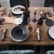 Столовий сервіз Villeroy & Boch Manufacture Rock 4 предмети 2 персони чорно-білий