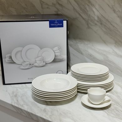Столовый сервиз Villeroy & Boch Basic White 30 предметов 6 персон фото