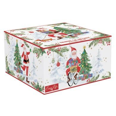 Чашка с блюдцем Easy Life Joyful Santa 400 мл фото