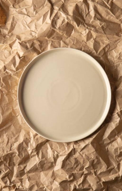 Тарілка обідня Dovbysh Porcelain NOVA Biege 24 см бежева фото