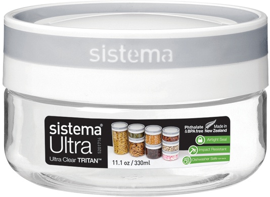 Набір банок для зберігання Sistema Ultra 3 шт круглих фото