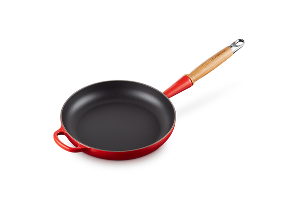 Сковорідка Le Creuset Signature 28 см з дерев'яною ручкою Rhone фото