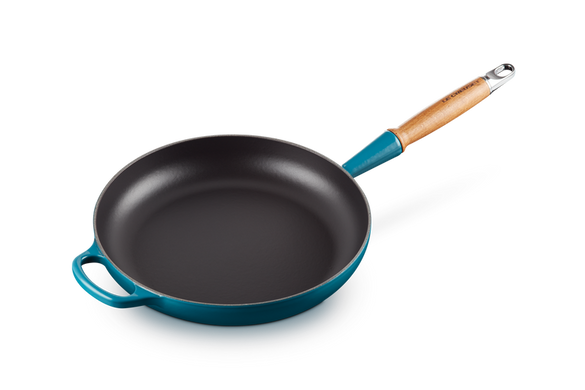 Сковорідка Le Creuset Signature 28 см з дерев'яною ручкою Rhone фото