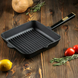Сковорідка-гриль Brizoll Optima Black 26×26 см чавунна