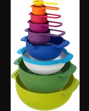 Набір посуду для змішування Joseph Joseph Nest Multicolor 9 предметів фото