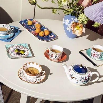 Блюдо сервірувальне Wedgwood Paeonia Blush 34x15 см фото