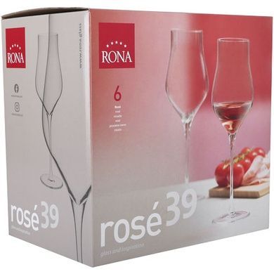Набір з 6 келихів&nbsp;для&nbsp;вина&nbsp;Rona Universal Rose 390&nbsp;мл фото