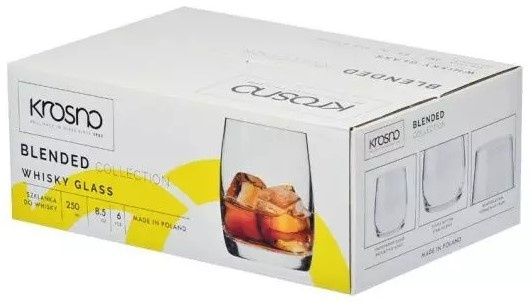 Набір склянок для віскі Krosno Blended 6 шт 250 мл фото