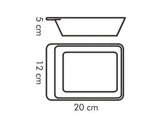 Форма фарфоровая для выпечки Tescoma Gusto 20х12 см белая фото