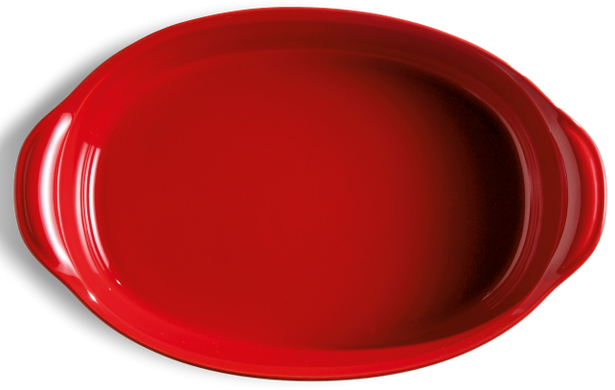 Форма для запікання Emile Henry 2,3 л 36,5x20,5 см керамічна овальна червона фото