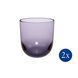 Набір із 2 склянок для води Villeroy & Boch Like Glass Lavender 280 мл фіолетовий
