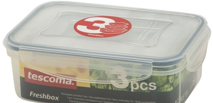 Набір із 3 контейнерів Tescoma Freshbox фото