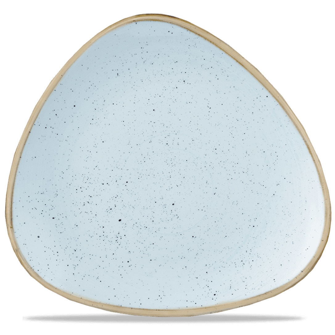Тарелка обеденная Churchill STONECAST SV 19,2 см, треугольная, голубая фото