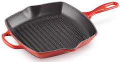 Сковорідка-гриль Le Creuset Cerise 26 см чавунна квадратна червона фото