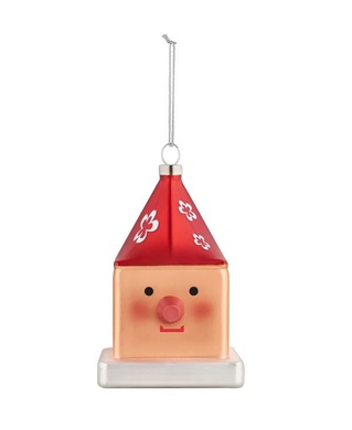 Елочная игрушка Alessi Le Palle Quadrate Cubocchio 6х7,5х9,5 см фото