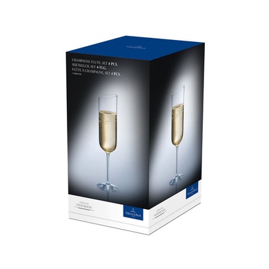 Набір із 4 келихів для шампанського 170 мл Villeroy & Boch Bicchieri Newmoon фото