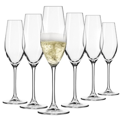 Набор из 6 бокалов для шампанского 210 мл Krosno Splendour фото