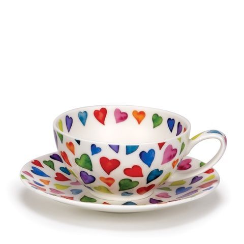 Чашка з блюдцем Dunoon T41 Warm Hearts 200 мл фото