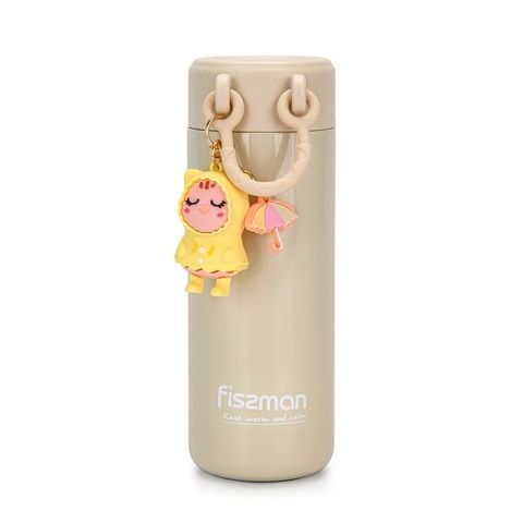 Термос Fissman 0,38 л бежевий фото