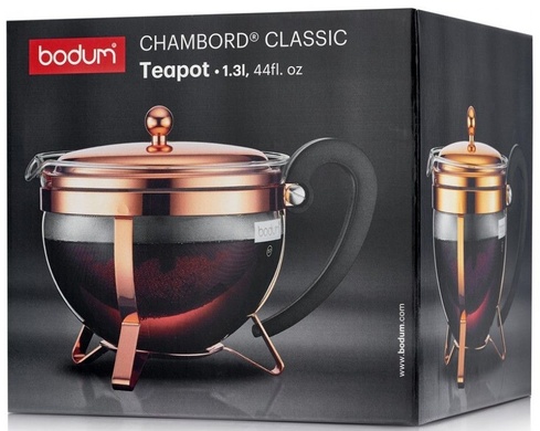 Чайник заварочный Bodum Chambord 1,3 л медный фото