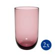 Набор из 2 стаканов для воды Villeroy & Boch Like Glass Grape 385 мл розовый фото