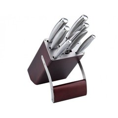 Набір ножів Vinzer ELEGANCE 8 предметів сірий фото