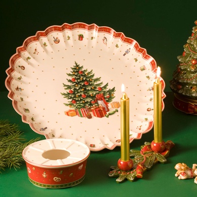Блюдо Villeroy & Boch Toy's Delight 44 см новорічне кругле фото