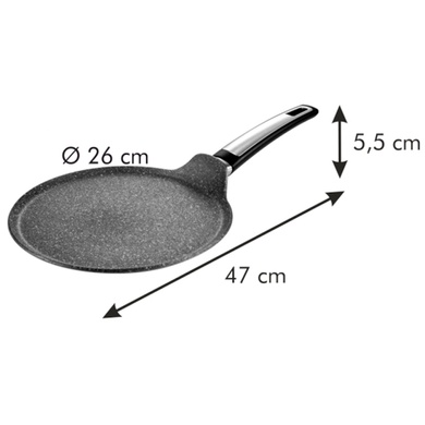 Сковорідка для млинців Tescoma i-Premium Stone 26 см антипригарна фото