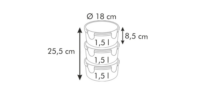 Термосумка Tescoma Freshbox із 3 ємностями 1,5 л фото