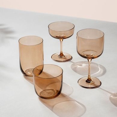 Набор из 2 стаканов для воды Villeroy & Boch Like Glass Clay 385 мл коричневый фото