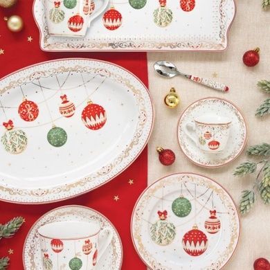 Набор из 4 десертных тарелок Easy Life Christmas Eve 19 см фото