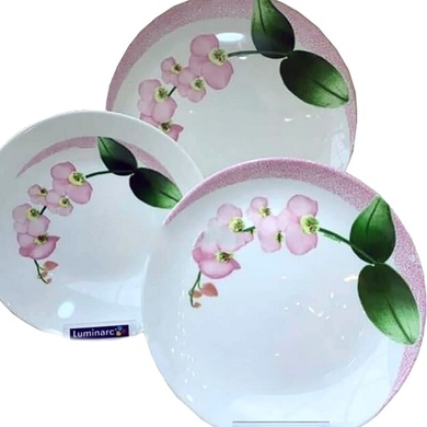 Столовый сервиз Luminarc Diwali Pink Orchid 46 предметов фото
